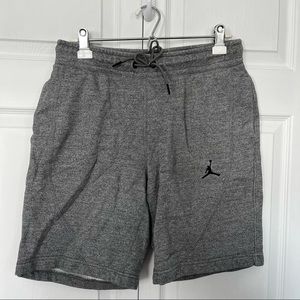 Men’s Jordan Gray Fleece Short Size Large